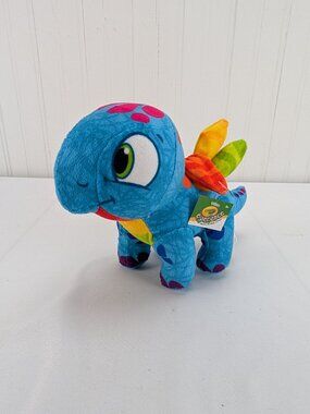 Crayola Experience Rainbow Stegosaurus Dinosaur Plush 6.5" Stuffed Animal New
